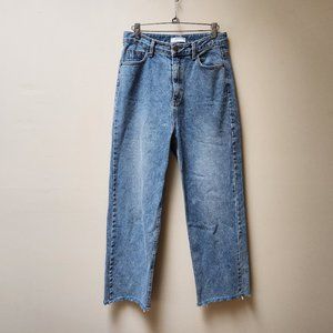OAK + FORT high waist straight leg jeans